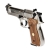 Pistolet wiatrówka Beretta M92 FS nickel/wood 4,5 mm Diabolo CO2