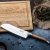 Nóż Laguiole Santoku Olive z deską do krojenia