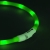 Obroża led dla psa Flamingo Nera zielona 16 mm