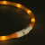 Obroża led dla psa Flamingo Nera pomarańczowa 16 mm