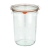 Słoik Weck Mold z pokrywką, uszczelką i 2 zapinkami 850 ml, 6 szt