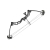 Łuk bloczkowy dla dorosłych Poe Lang Predator III 35-65 lb 35,5" czarny