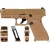 Pistolet wiatrówka Glock 19X blowback 4,5 mm coyote BB CO2