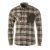 Koszula męska Tagart Alaska slim, flanelowa,  beżowa w zieloną kratę