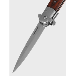 Nóż sprężynowy sycylijka - Drewno - Dominator