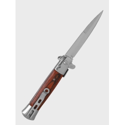 Nóż sprężynowy sycylijka - Drewno - Dominator
