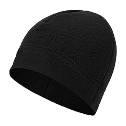 Czapka polarowa Beanie z kominem - Czarna - CMG