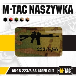 Naszywka AR15 223/5,56 Laser Cut - Multicam - M-Tac