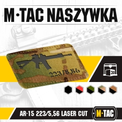 Naszywka AR15 223/5,56 Laser Cut - Multicam - M-Tac