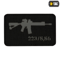 Naszywka AR15 223/5,56 Laser Cut - Czarna - M-Tac