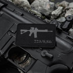 Naszywka AR15 223/5,56 Laser Cut - Czarna - M-Tac