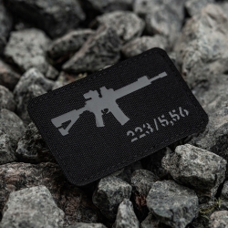 Naszywka AR15 223/5,56 Laser Cut - Czarna - M-Tac