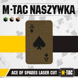 Naszywka Ace Of Spades Laser Cut - Ranger Green - M-Tac