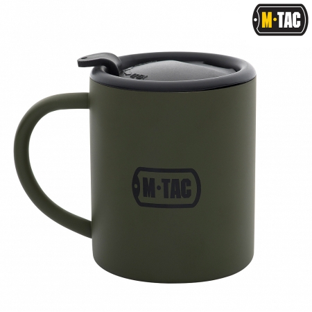 Kubek termiczny z pokrywką 280 ml - Olive - M-Tac