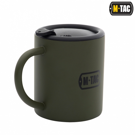 Kubek termiczny z pokrywką 280 ml - Olive - M-Tac