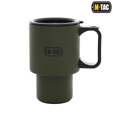 Kubek termiczny z pokrywką 450 ml - Olive - M-Tac