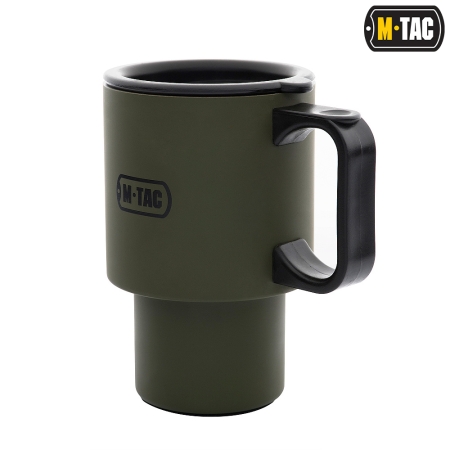 Kubek termiczny z pokrywką 450 ml - Olive - M-Tac