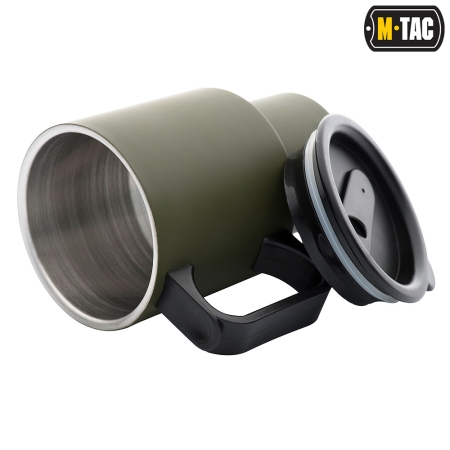 Kubek termiczny z pokrywką 450 ml - Olive - M-Tac