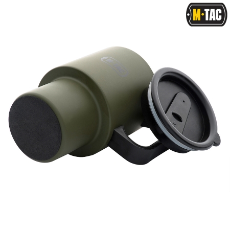Kubek termiczny z pokrywką 450 ml - Olive - M-Tac