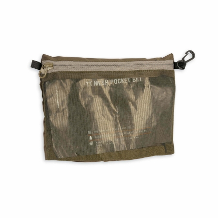 Organizery siatkowe Mesh Pocket Set 3 szt. - Olive - Tasmanian Tiger Organizery siatkowe Mesh Pocket Set 3 szt. - Olive - Tasmanian Tiger