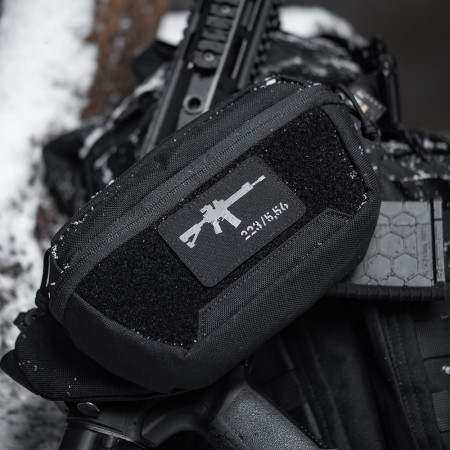 Naszywka AR15 223/5,56 Laser Cut - Czarna - M-Tac