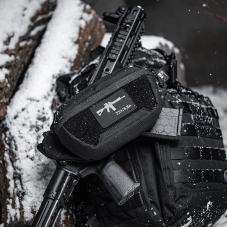 Naszywka AR15 223/5,56 Laser Cut - Czarna - M-Tac