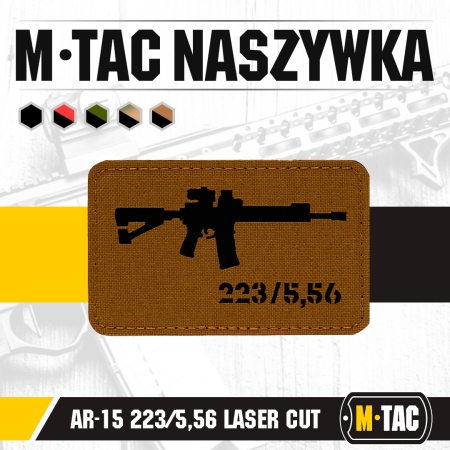 Naszywka AR15 223/5,56 Laser Cut - Coyote - M-Tac