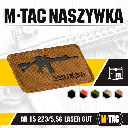Naszywka AR15 223/5,56 Laser Cut - Coyote - M-Tac