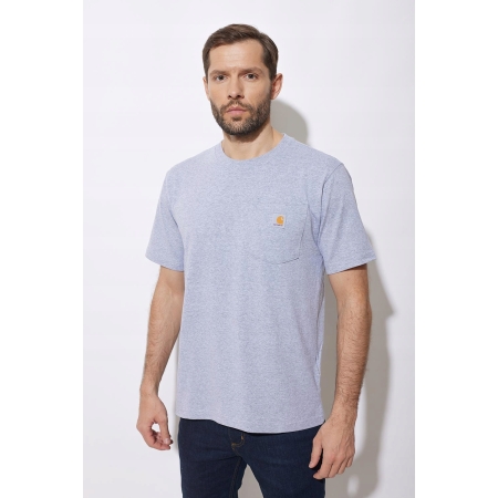 Koszulka Carhartt Dearborn Relaxed Pocket - Heather Grey
