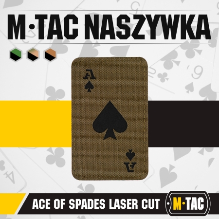 Naszywka Ace Of Spades Laser Cut - Ranger Green - M-Tac