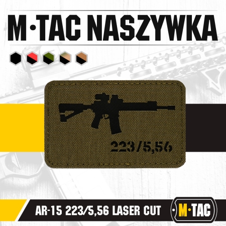 Naszywka AR15 223/5,56 Laser Cut - Ranger Green - M-Tac