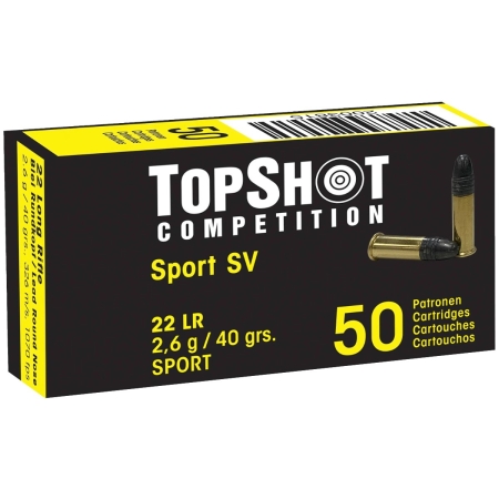 Amunicja .22 LR TopShot Black Edition 40gr/2,6g