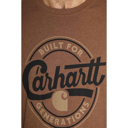 Koszulka Carhartt Script Graphic- Red Duck Heather