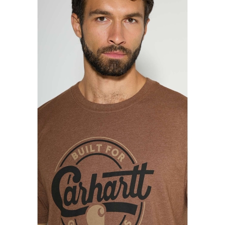 Koszulka Carhartt Script Graphic- Red Duck Heather