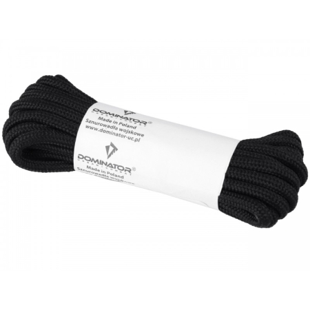 Sznurowadła wojskowe 4 mm 180 cm Czarne Dominator