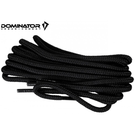 Sznurowadła wojskowe 4 mm 180 cm Czarne Dominator