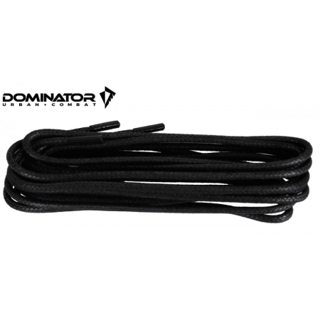 Sznurowadła woskowane 3 mm 180 cm - Czarne - Dominator