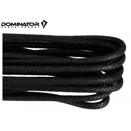 Sznurowadła woskowane 3 mm 180 cm - Czarne - Dominator