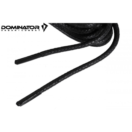 Sznurowadła woskowane 3 mm 180 cm - Czarne - Dominator